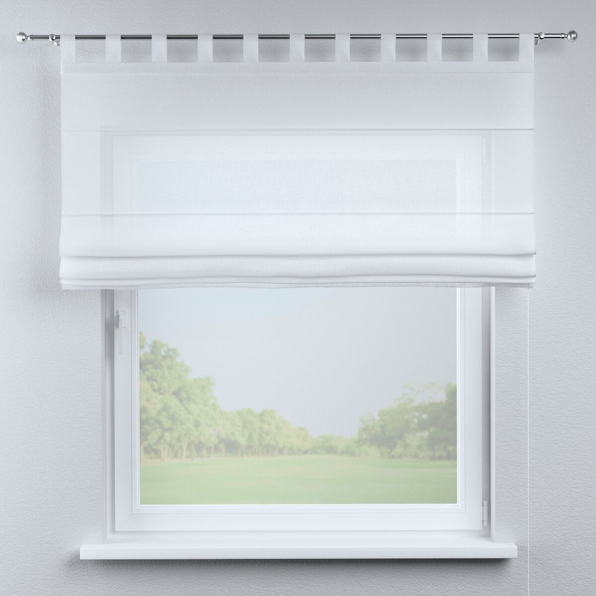 Roleta rzymska Verona 120x170 prześwitująca biała