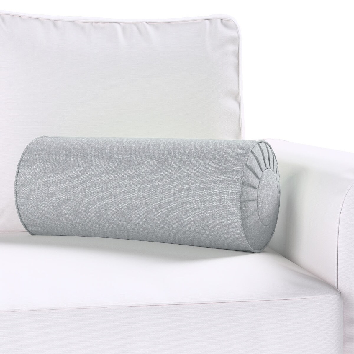Poduszka wałek z zakładkami, szary, Ø20 x 50 cm, Amsterdam