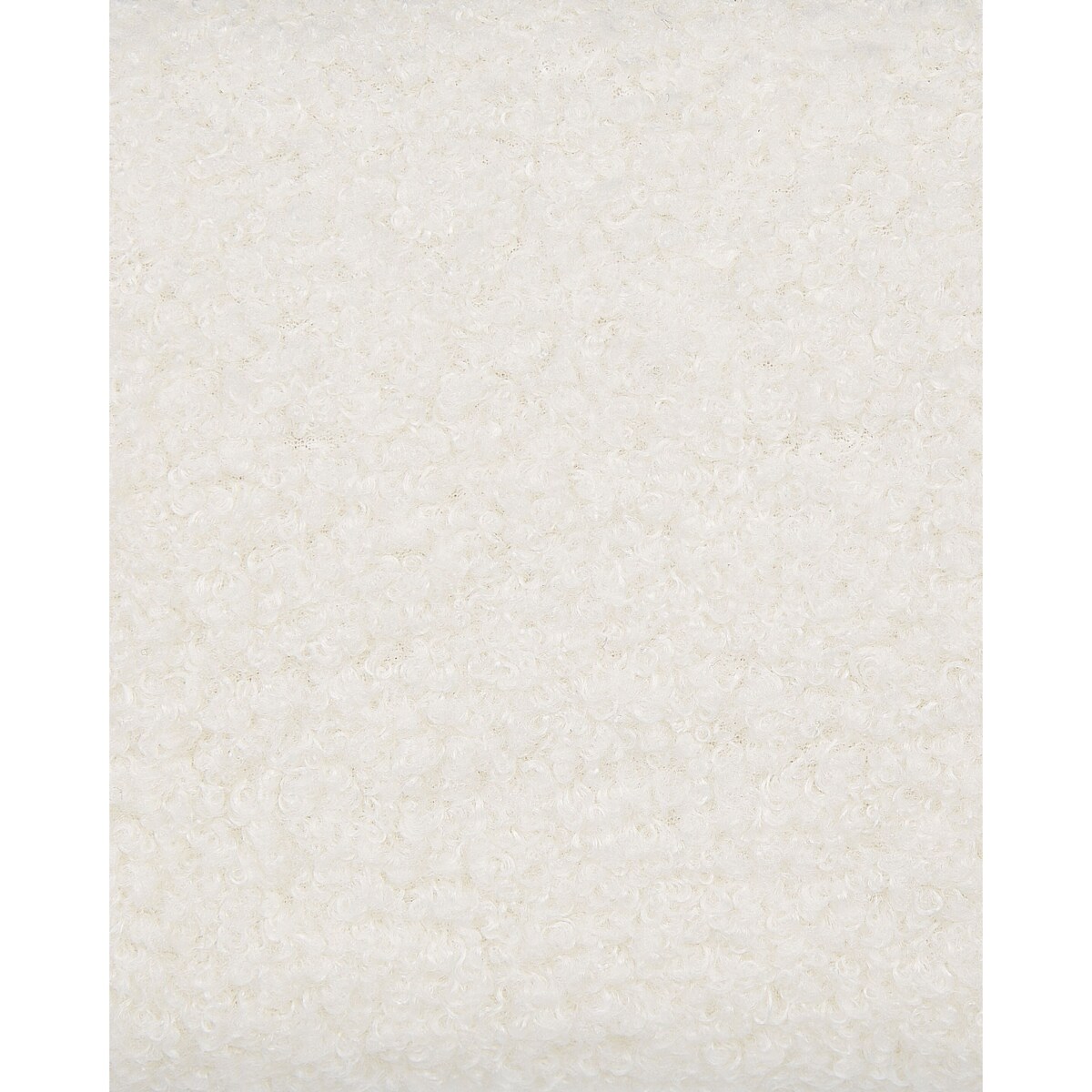 Zestaw 2 krzeseł barowych ALLISON Boucle Biały