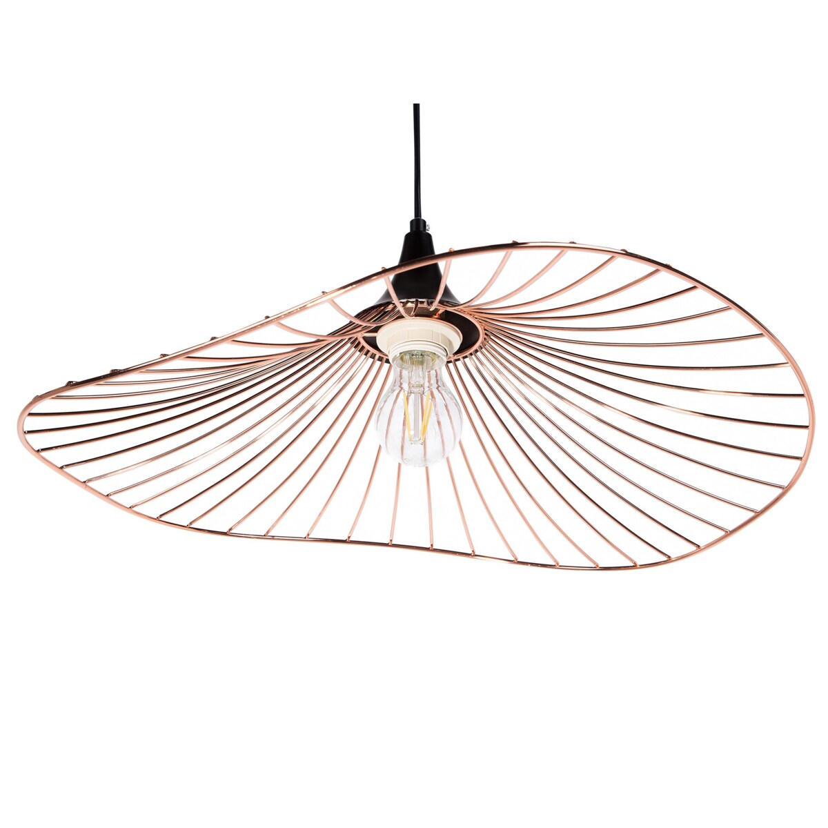 Lampa wisząca metalowa miedziana MAZARO