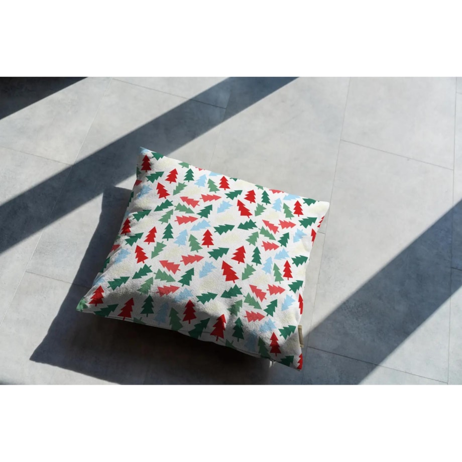 Poduszka świąteczna - Kolorowe choinki