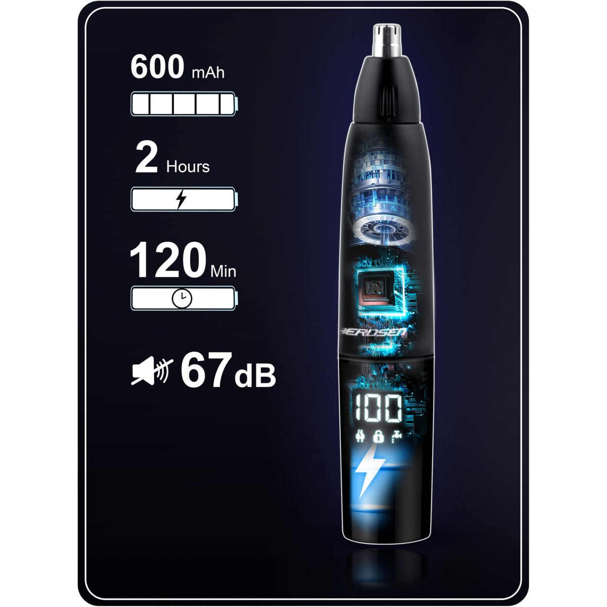 Trymer do nosa i uszu precyzyjna maszynka golarka Berdsen