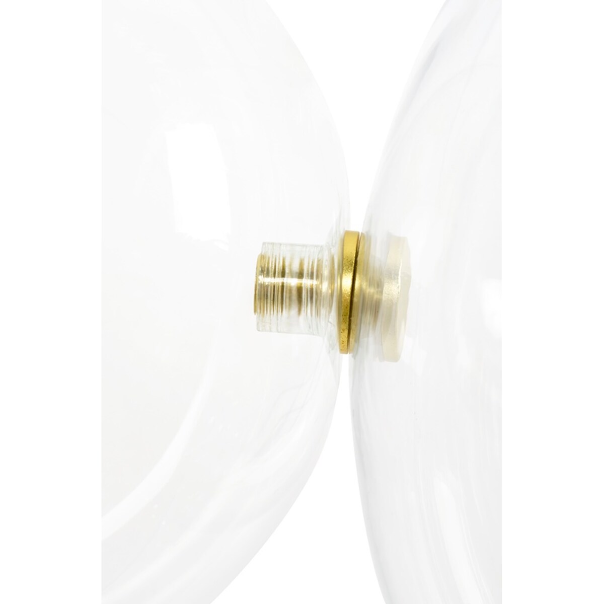 Jadalniana lampa wisząca LED 42W 3000K przezroczysta złota