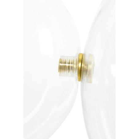 Jadalniana lampa wisząca LED 42W 3000K przezroczysta złota