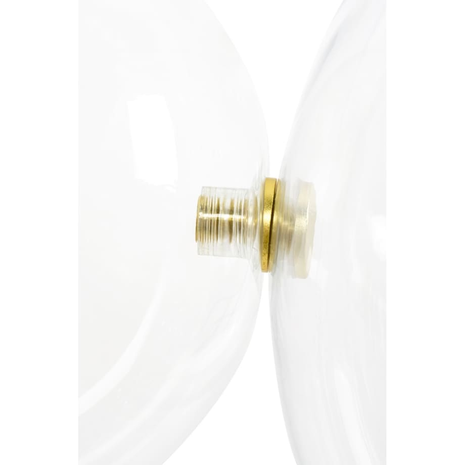 Jadalniana lampa wisząca LED 42W 3000K przezroczysta złota