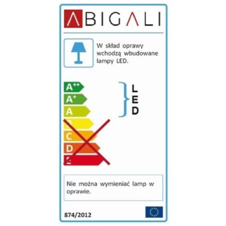 LAMPA wisząca DISC CHUA-16W-NW Abigali okrągła OPRAWA dysk LED 16W 4000K zwis czarny