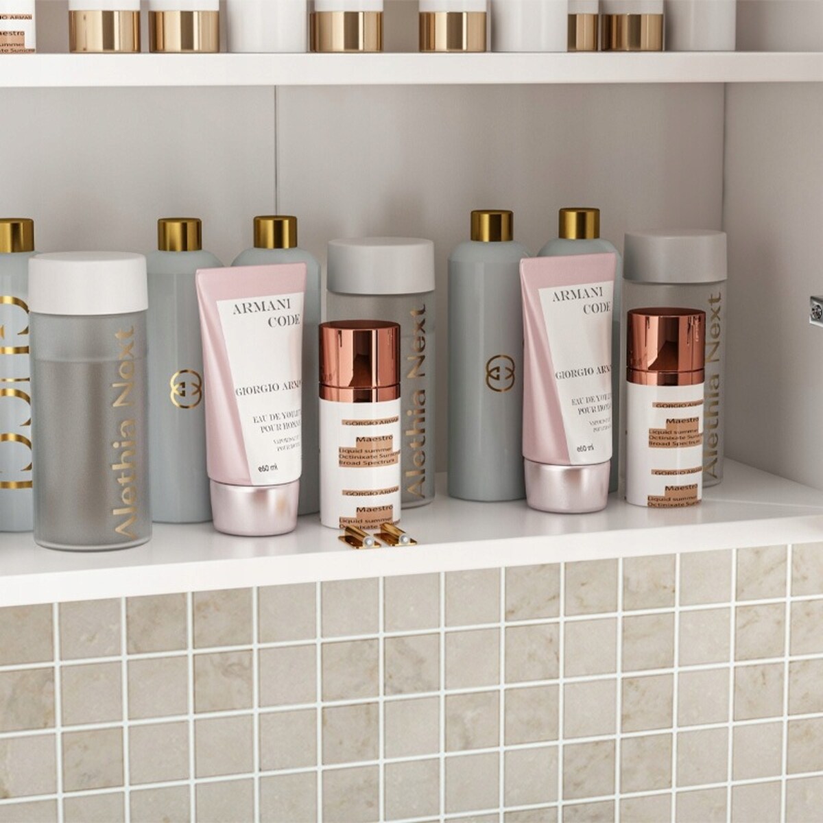 Szafka łazienkowa wisząca ścienna 3 półki 60 cm