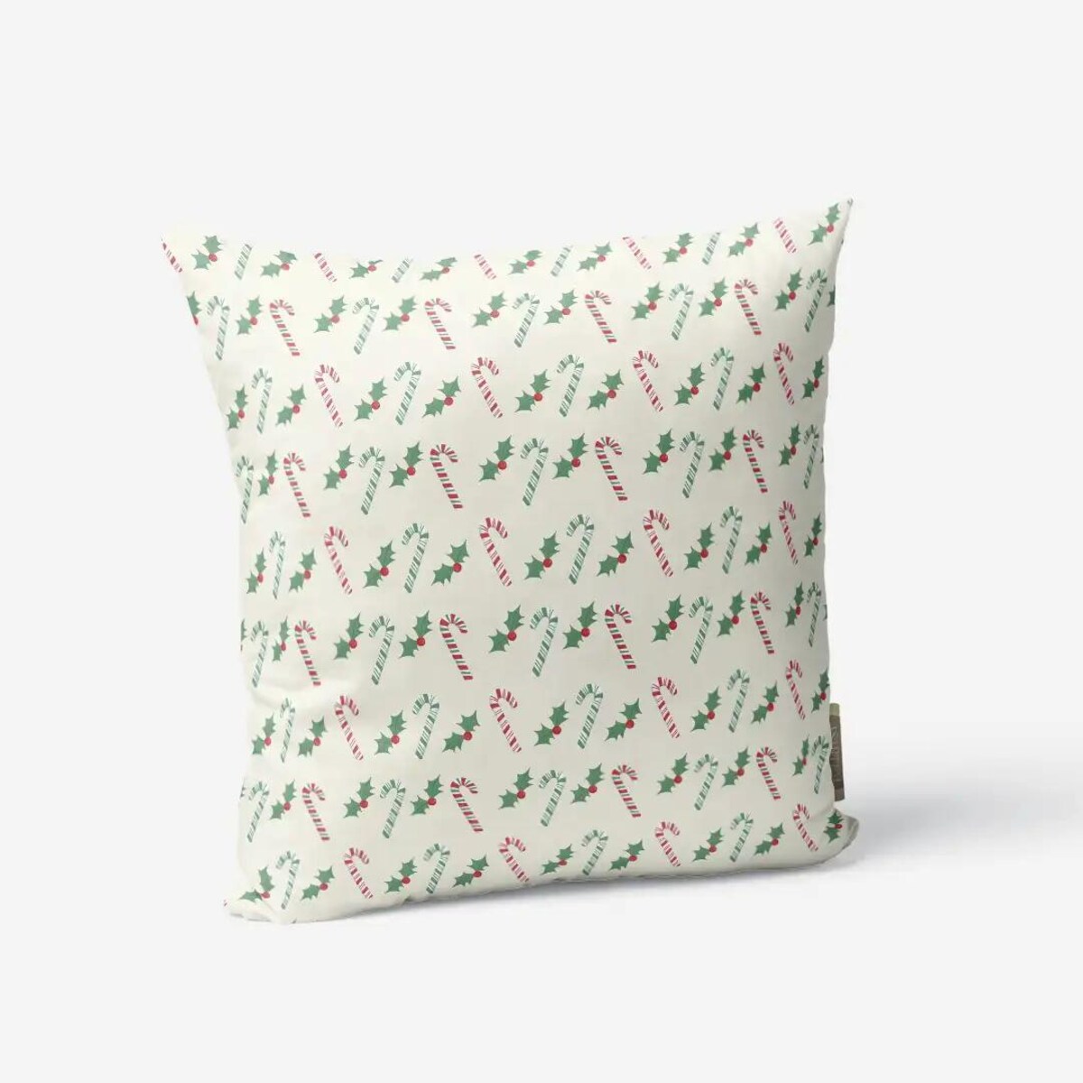 Poduszka świąteczna - Laski świąteczne i jemioła