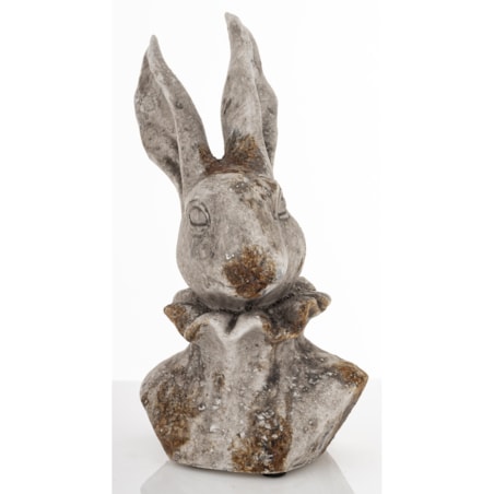 Figurka - popiersie królika 27,5x15x12 cm TORACE - V szary mały