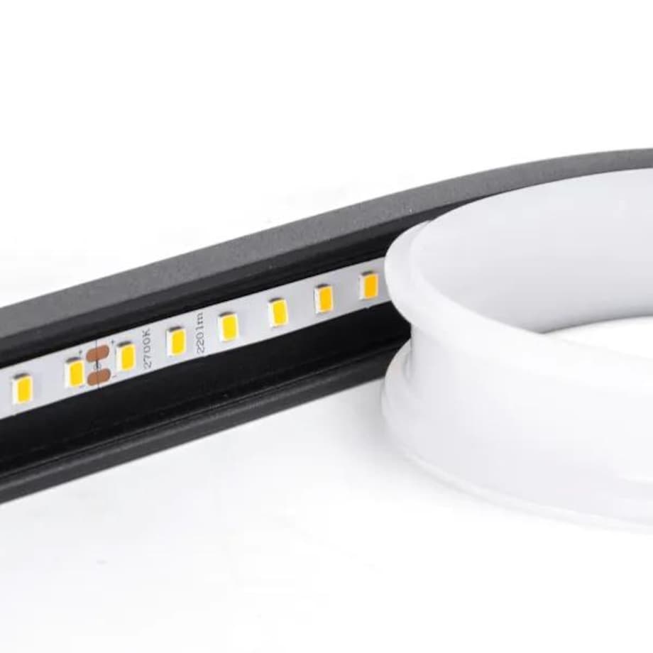 lampa wisząca led z metalu i silikonu, 23 w, 6500k asymetryczna