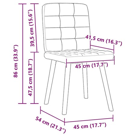 vidaXL Krzesła stołowe, 4 szt., czarne, obite tkaniną