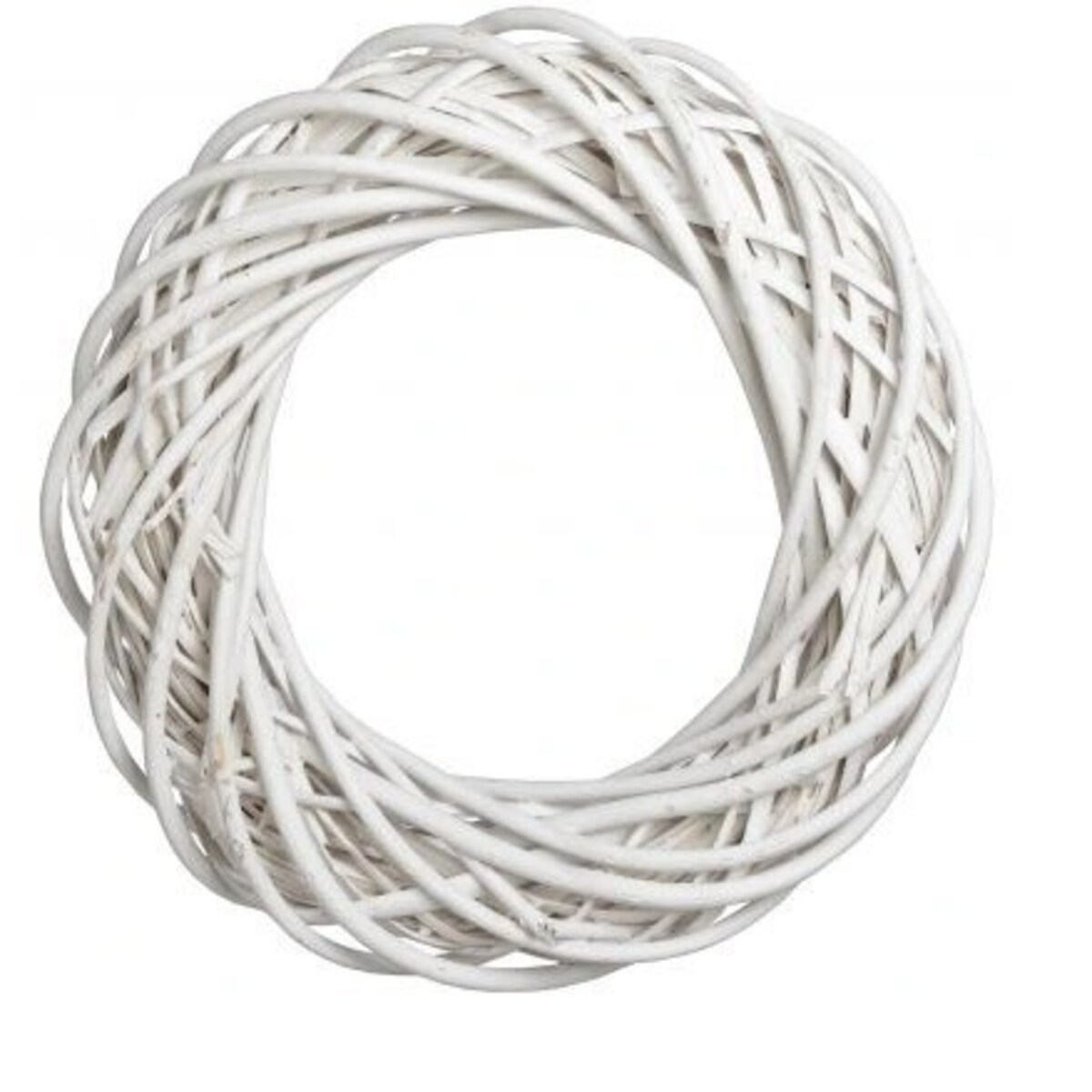 Wianek Wiklinowy Biały 40 Cm Wiklina Gruby