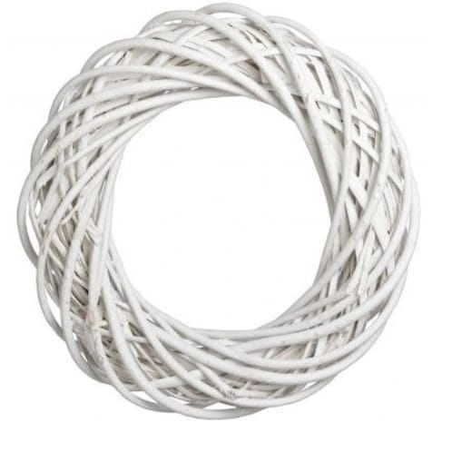 Wianek Wiklinowy Biały 40 Cm Wiklina Gruby