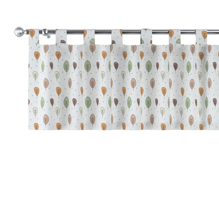 Lambrekin na szelkach 260x40 ecru-brązowy