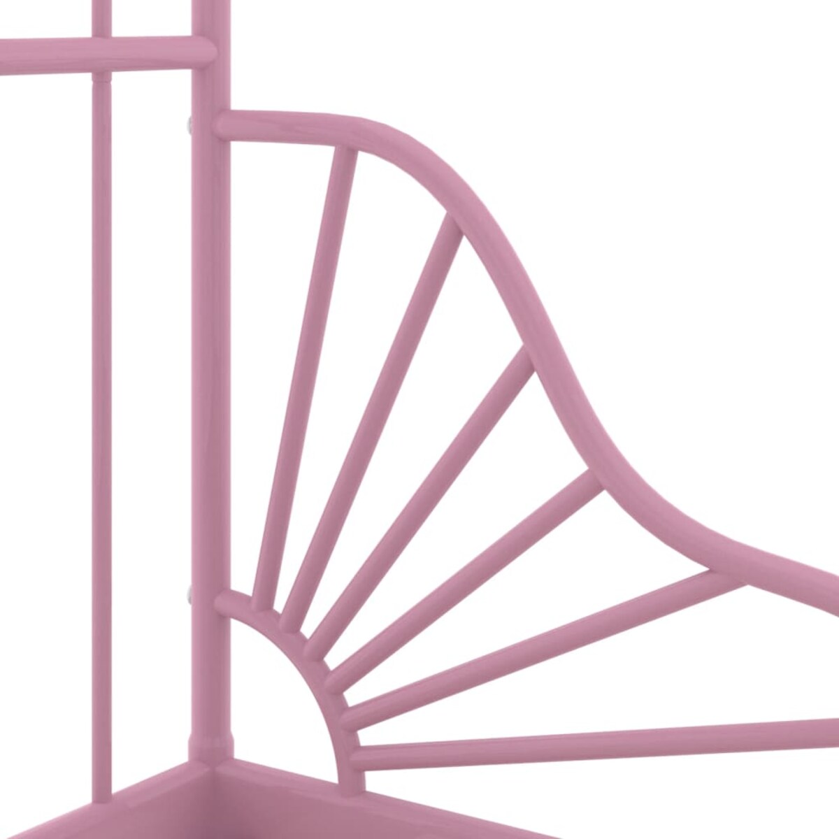 vidaXL Przedłużana rama łóżka, różowa, metalowa, 80x130/200 cm