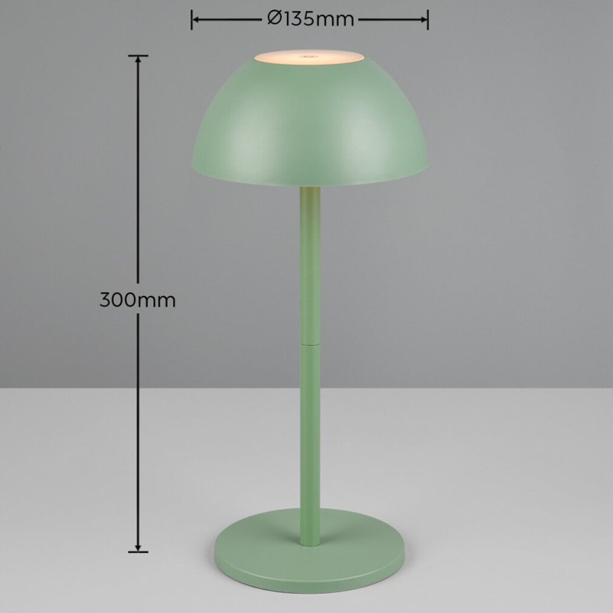 Stołowa lampka ogrodowa Ricardo R54106149 RL Light LED 2W 3000K IP54 zielona