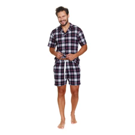 Klasyczna piżama męska w kratę