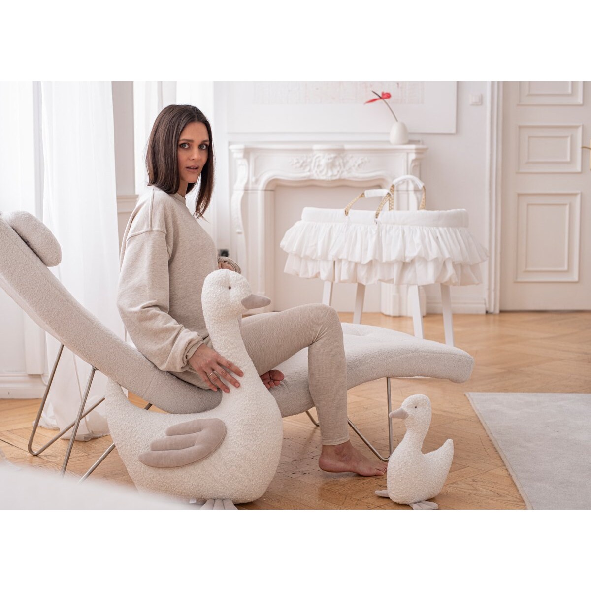 Gęś dekoracyjna boucle mała