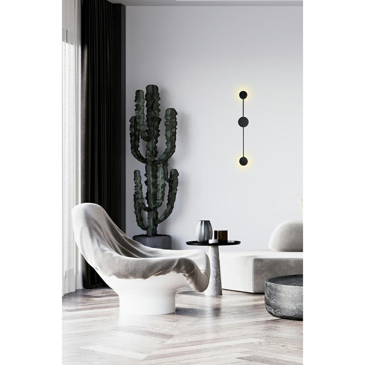 Ścienna lampa Shadow MSE010100246 molekuły LED 9W czarne