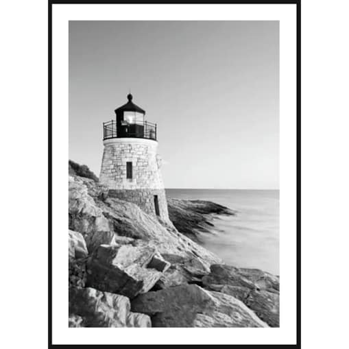 Poster Story, Plakat, Obraz - Latarnia w Skałach, wymiary 60 x 84 cm