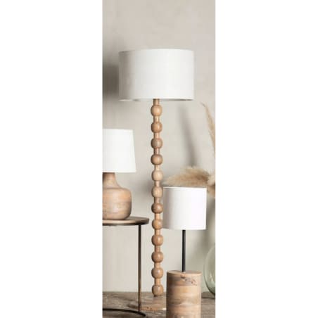 KLOSZ DO LAMPY STOJĄCEJ podłogowej WALEC ABAŻUR biały okrągły 40cm