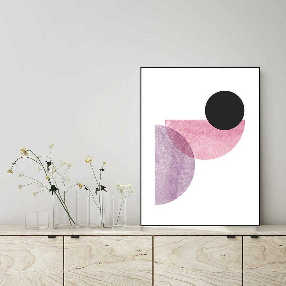 plakat semi-circular forms no 2 50x70 cm