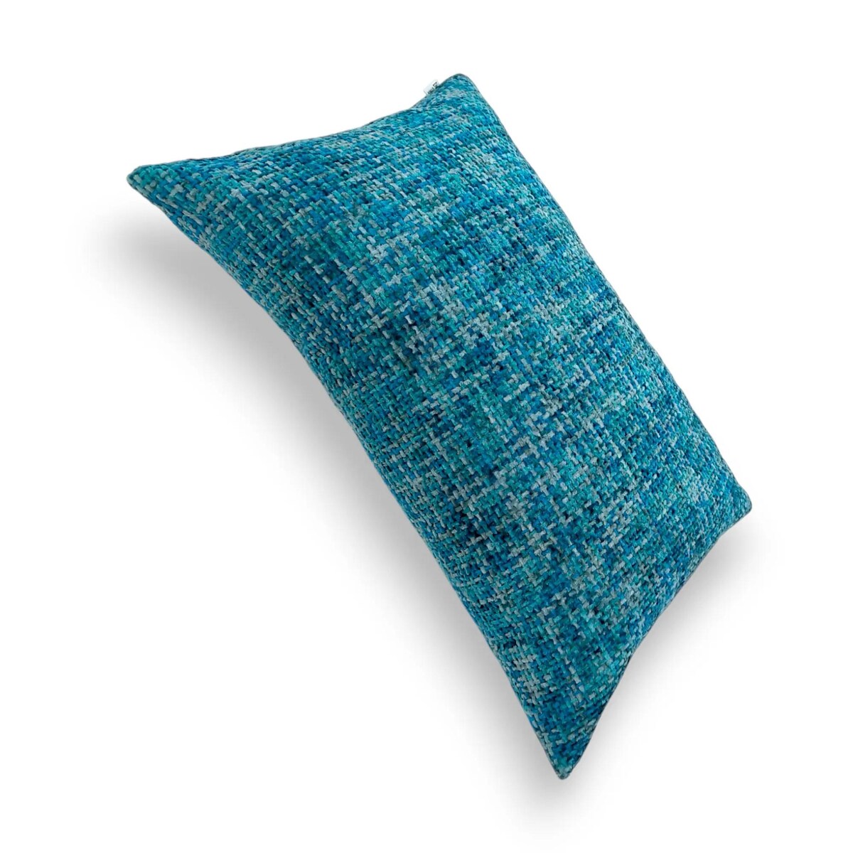 Niebieska - turkusowa poduszka dekoracyjna 60x40 Stella - melanż