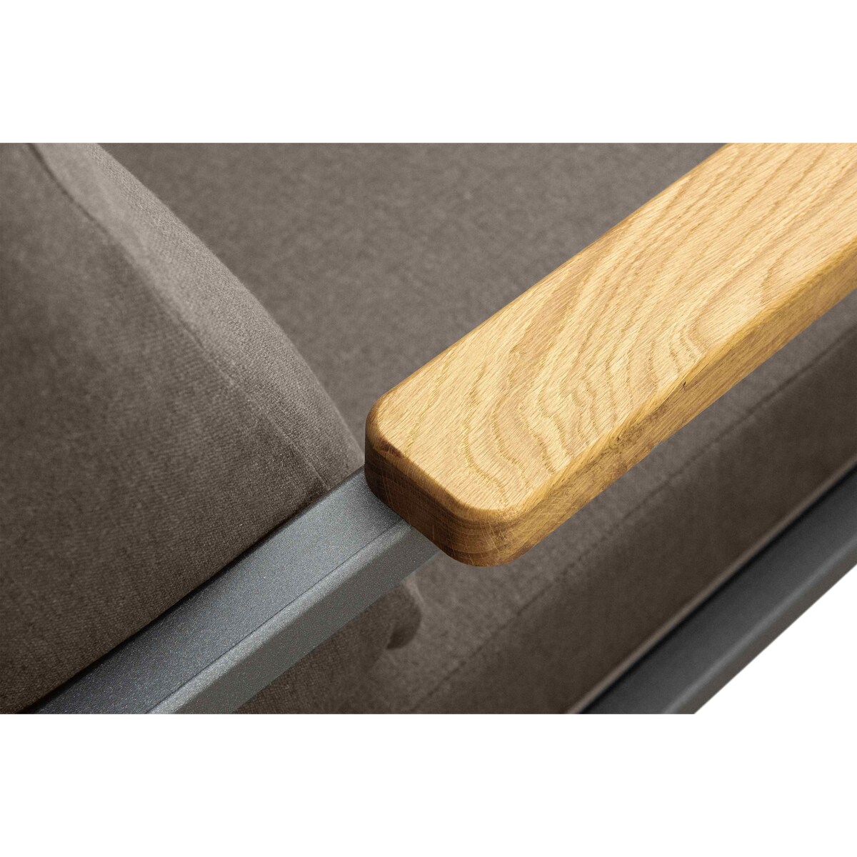 KONSIMO TRIBO Fotel ogrodowy w stylu industrialnym wykonany ze stali w kolorze antracytowym