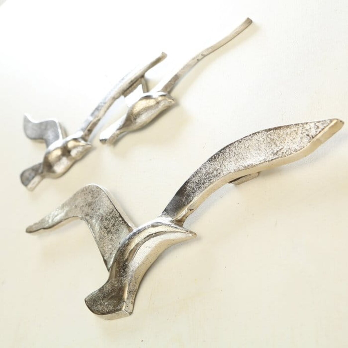 Ozdoba na Ścianę Ptaki mewy Aluminium Ścienna 35 cm do Powieszenia Dekoracja