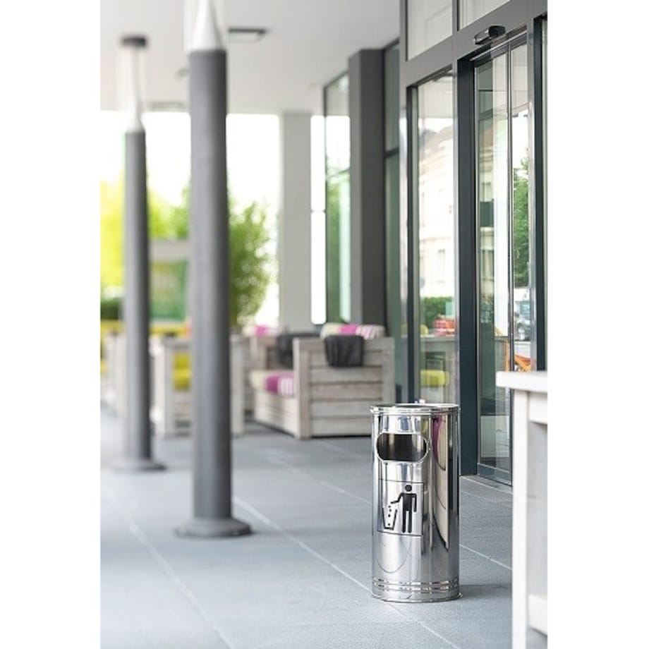 Kosz na śmieci z popielniczką WESCO