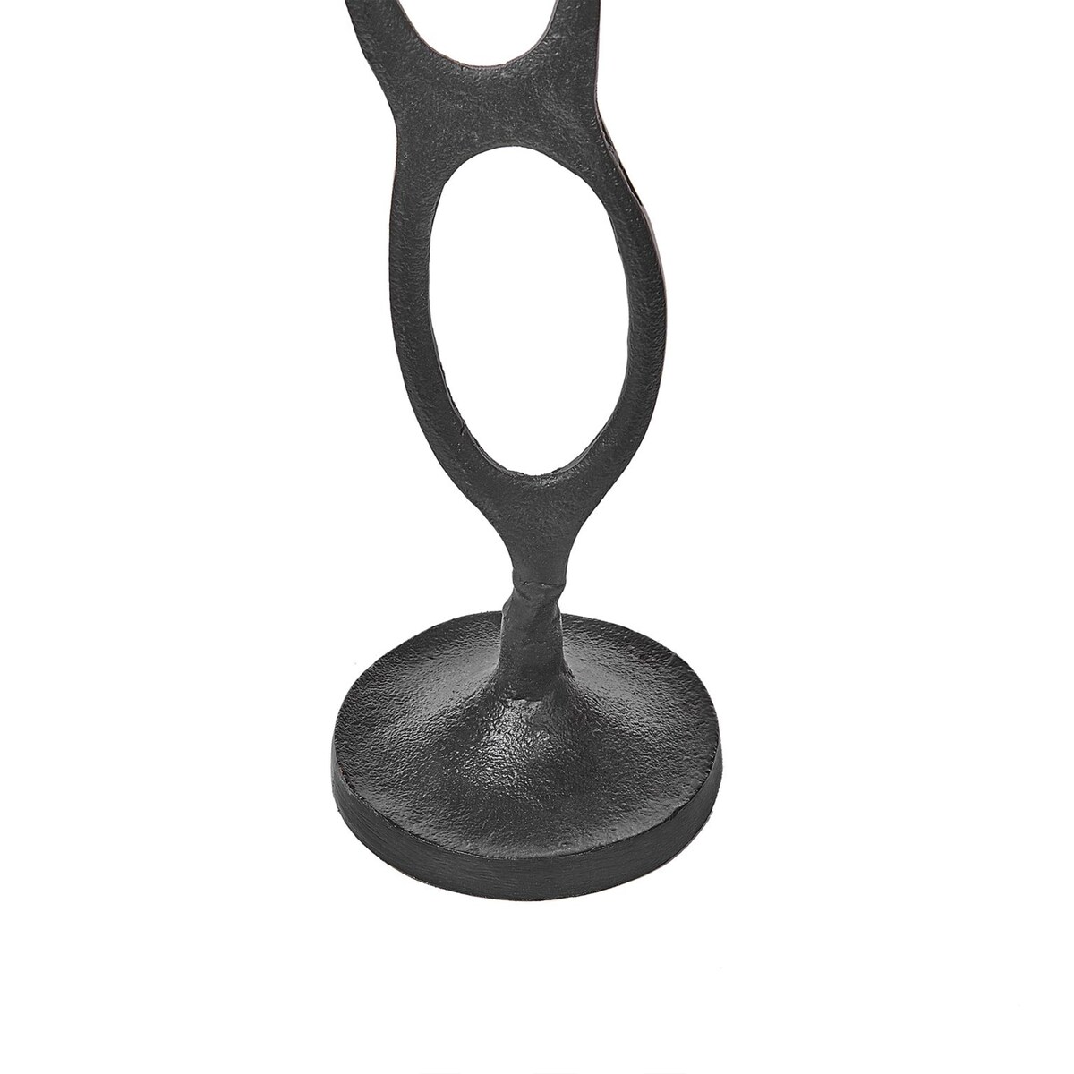 Zestaw 3 świeczników BUNI Metal 54/68/84 cm Czarny