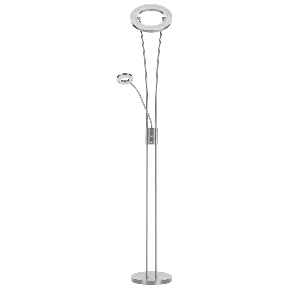 Lampa podłogowa LED KENNET  Ze ściemniaczem Metal Szary