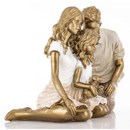 Dekoracja - rodzina z psem 11,5x18x7 cm FAMIGLIA