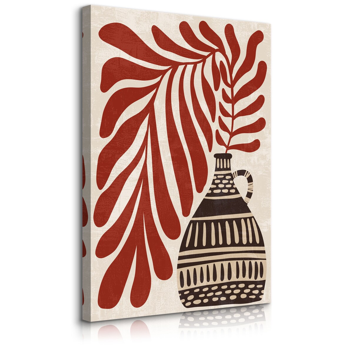 Obraz Azteckie Wzory Rośliny W Stylu Boho 80x120cm