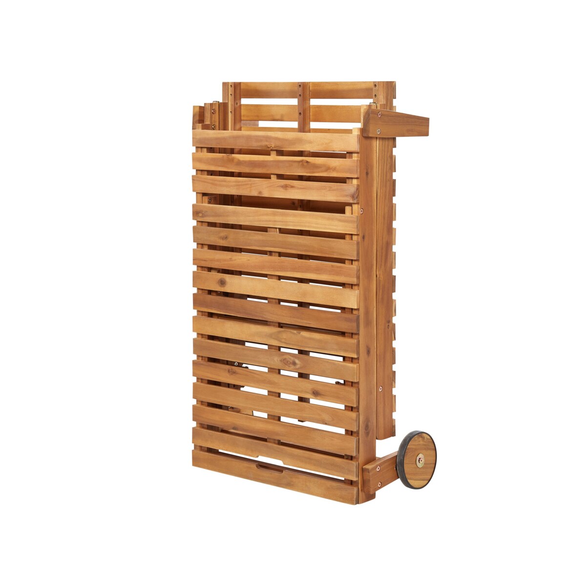 Leżak ogrodowy drewniany jasny PIETRALUNGA