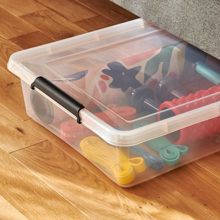 Pojemnik Plastikowy Pudełko Z Pokrywą Pudło Box Do Przechowywania 3L