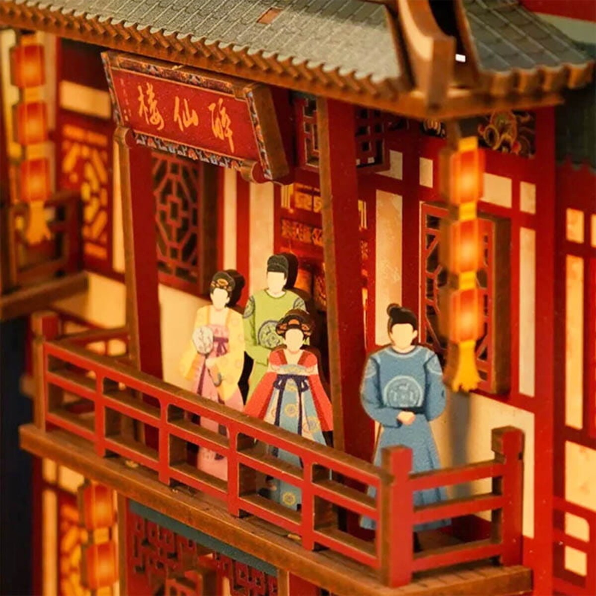 Miniaturowy domek Book Nook - Bankiet Dynastii Tang - Tonecheer