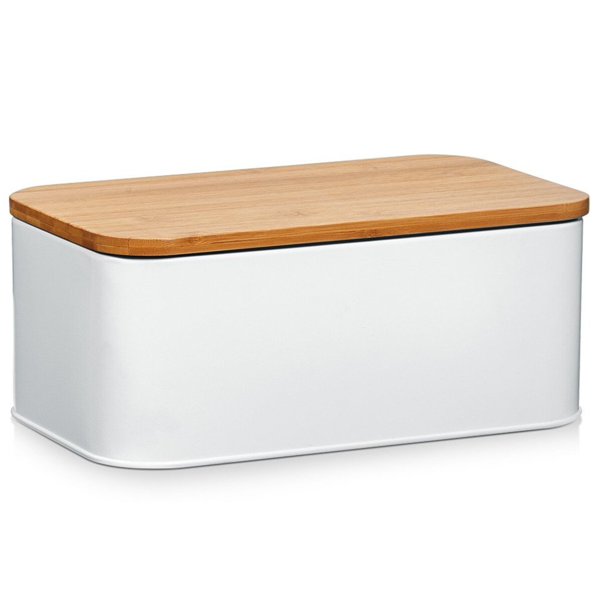 Metalowy chlebak z bambusową deską do krojenia, 2w1, 31x18x13 cm, ZELLER