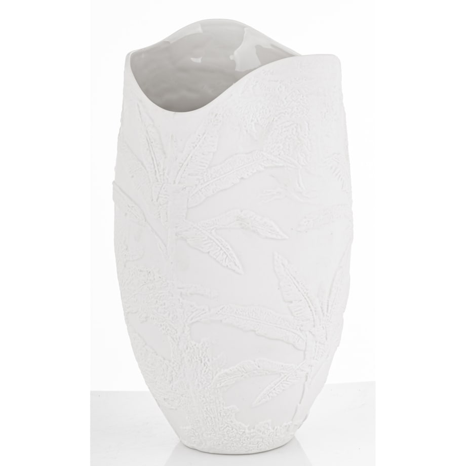 Wazon porcelanowy 36x19x16 cm MELINDA biała
