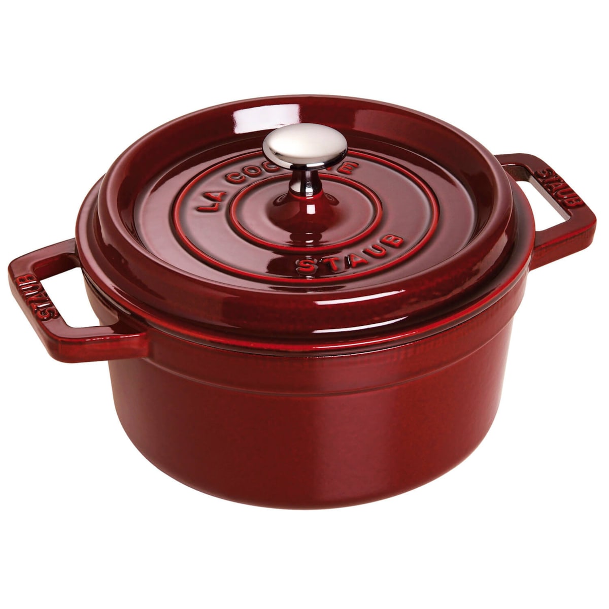Garnek żeliwny okrągły Staub - 3.8 ltr, Grenadynowy
