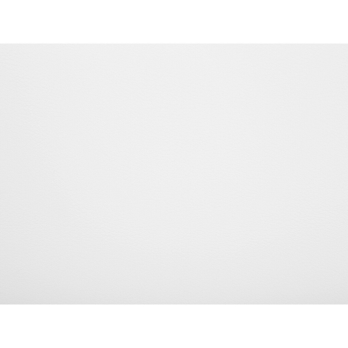 Łóżko kontynentalne ekoskóra 90 x 200 cm białe PRESIDENT