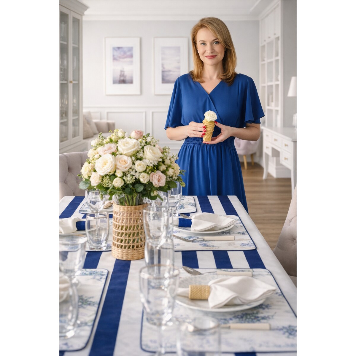 Obrus Dandy Navy Blue