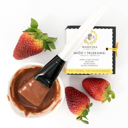 maseczka do twarzy i dekoltu MIÓD I TRUSKAWKI
