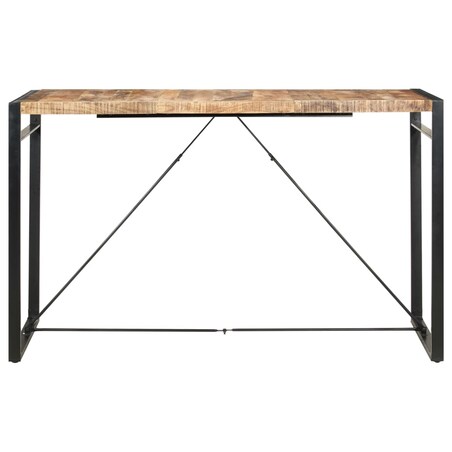 vidaXL Stolik barowy, 180x90x110 cm, lite drewno mango
