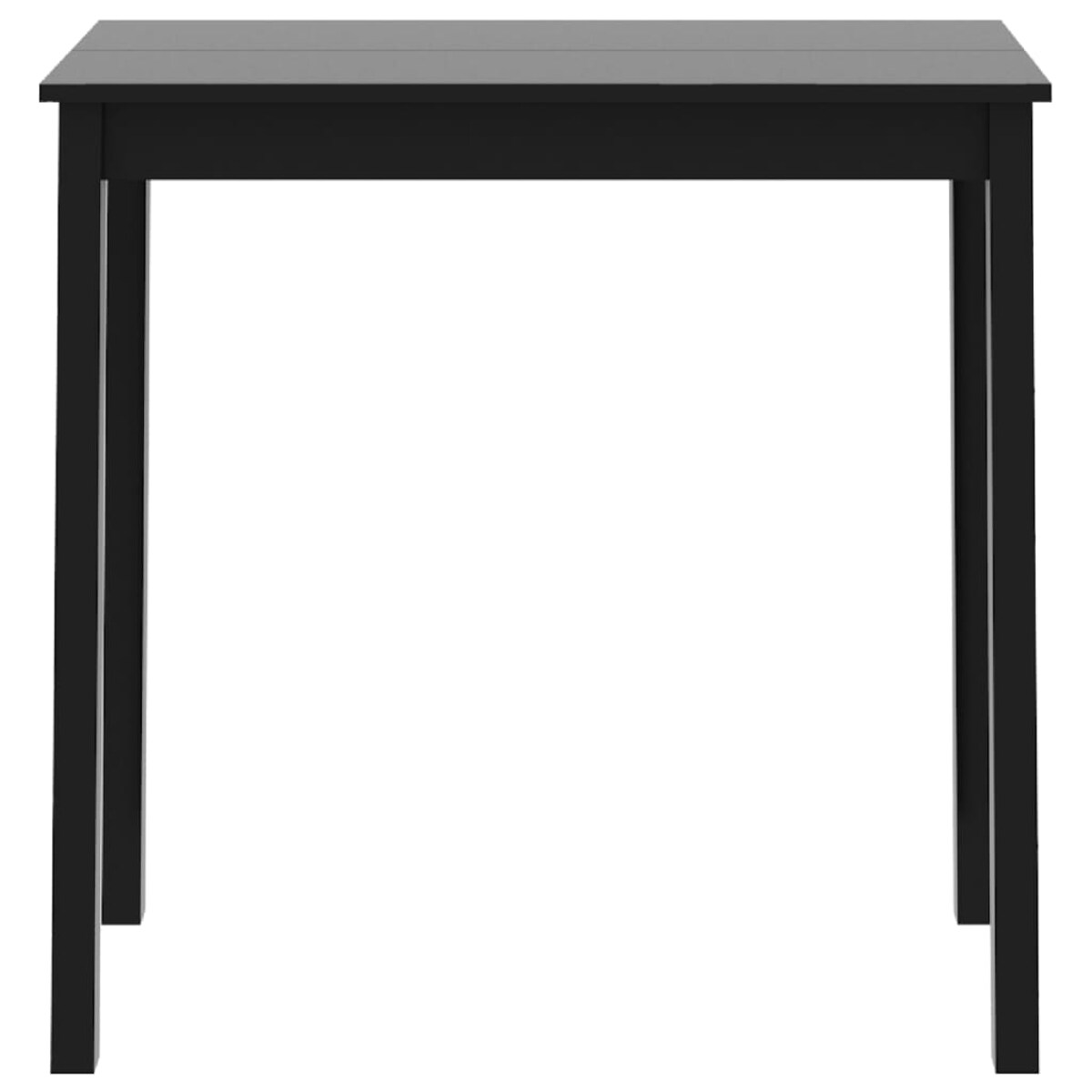 vidaXL Stolik barowy z MDF, czarny, 115 x 55 x 107 cm