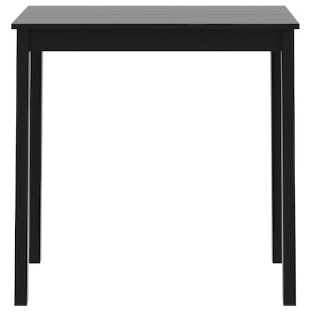 vidaXL Stolik barowy z MDF, czarny, 115 x 55 x 107 cm