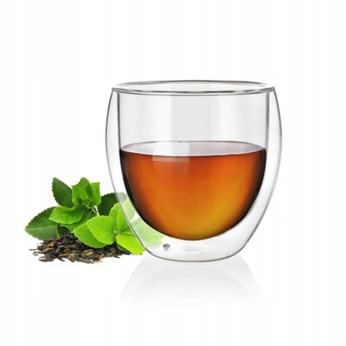 SZKLANKA BEZ UCHA podwójna ścianka termiczna 250 ml na herbatę kawę prezent