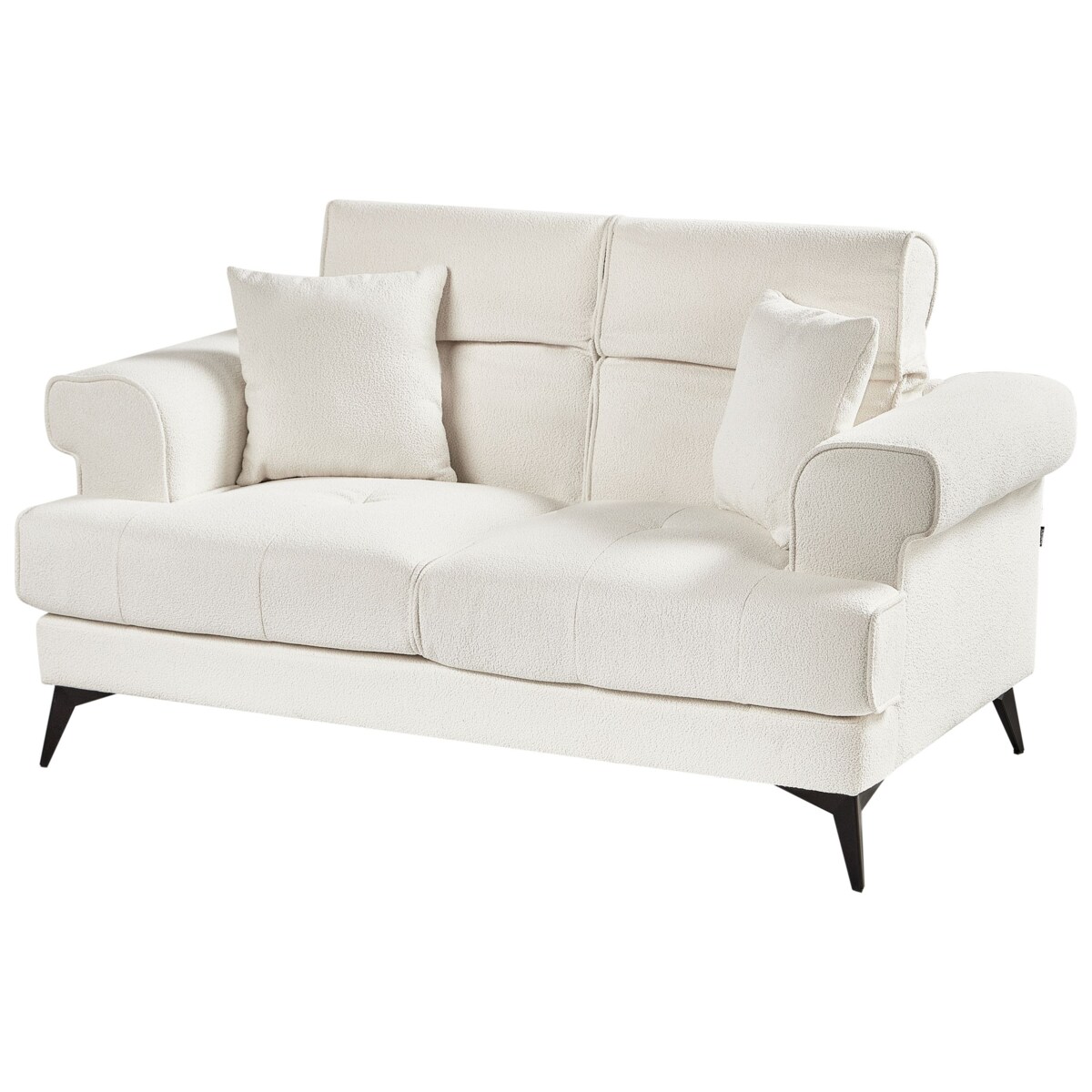 Sofa 2-osobowa biała SKIVE