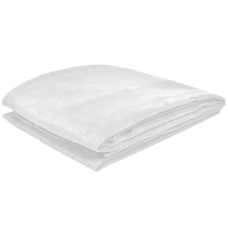 vidaXL Narzuta na kanapę, micro-zamsz, kremowa, 140 x 210 cm