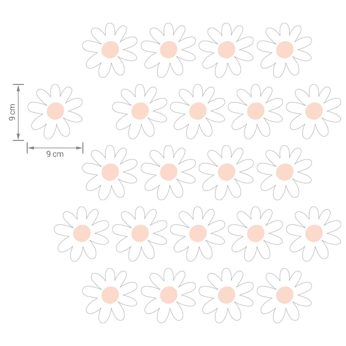 Naklejka na ścianę Stokrotki 7